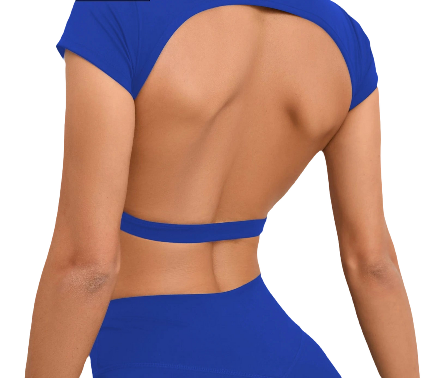 Backless Crop Top Shirt