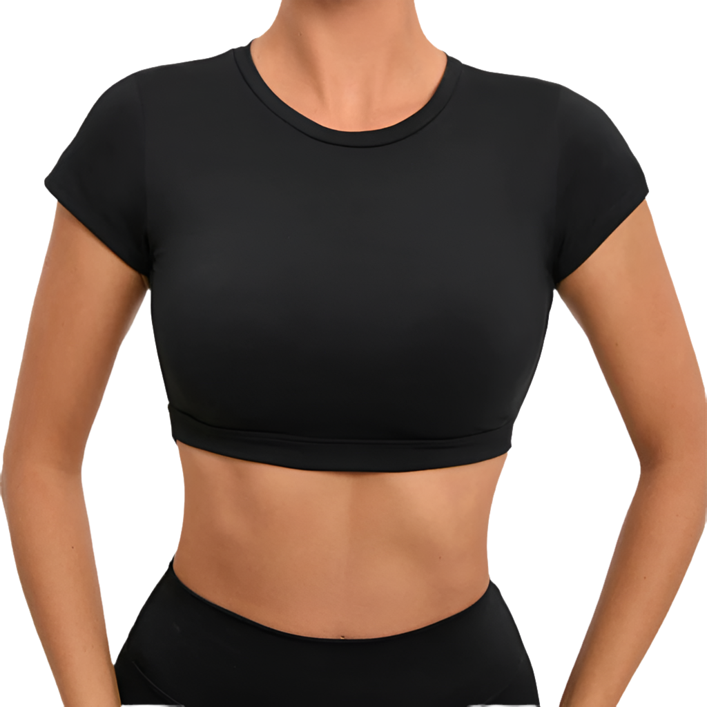 Backless Crop Top Shirt